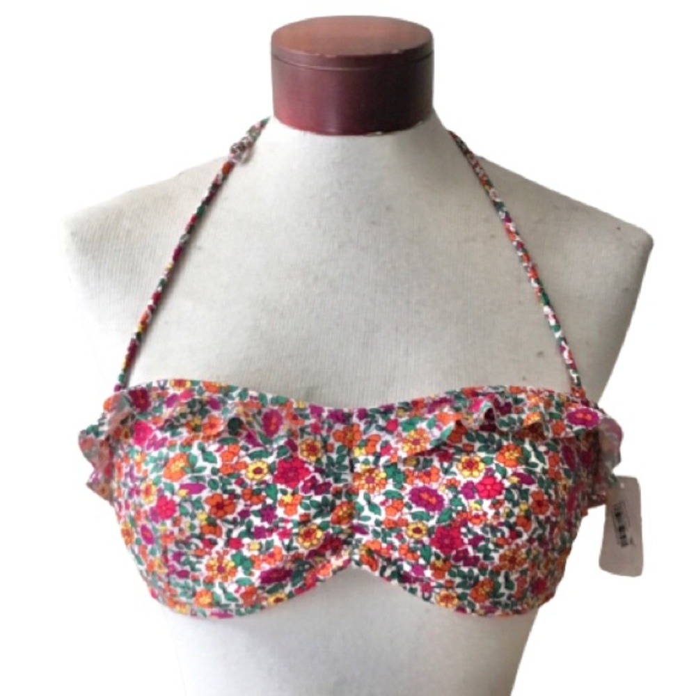 NWT Shoshanna/Charlotte Ronson Floral Bikini Top